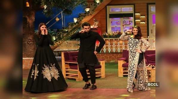 Aishwarya Rai, Anushka Sharma and Ranbir Kapoor raise the hotness quotient on Kapil Sharma's show