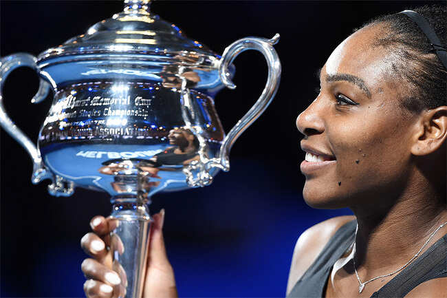 Serena goes past Steffi Graf's Open Era record