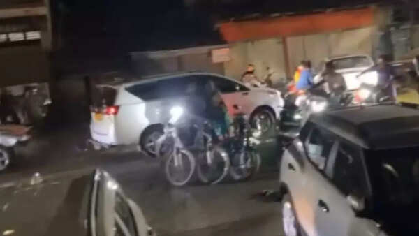 Video: 11 injured as SUV ploughs into crowd during festival rush; driver thrashed