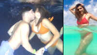 Reality TV stars Rohan Hingorani and Shruti Sinha romance underwater! 