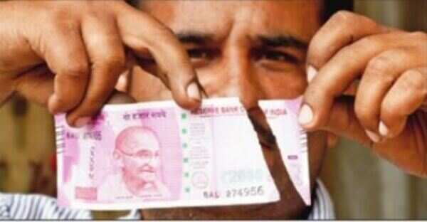 Bad luck: This man struggles to replace his damaged Rs 2,000 note