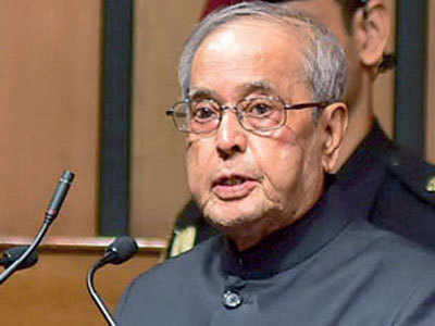 Pranab shares stage with Haryana CM for projects