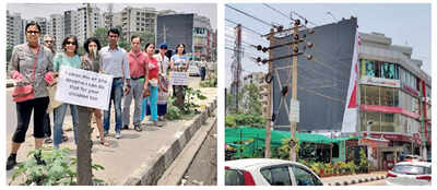 Tree killer hoarding pulled down