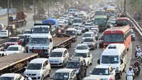 People witness massive traffic jam on Western and Eastern Express Highways in Mumbai 