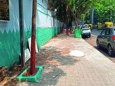 MG Road footpath restored through coordinated efforts