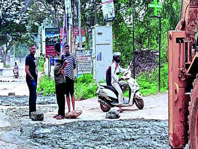 Crumbling road cries ignored, citizens raise funds for repair