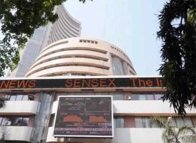 Sensex soars 105 points on global cues