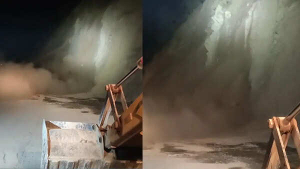 NH-507 blocked near Sarigad amid continuous landslides, vehicular movement halted