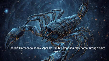 Scorpio Horoscope Today, April 12, 2026: Expenses may come through daily needs