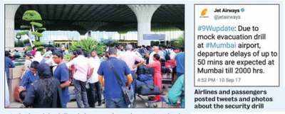 Mumbai airport drill causes panic, delays