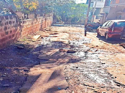 Odd one out: This road left unrepaired