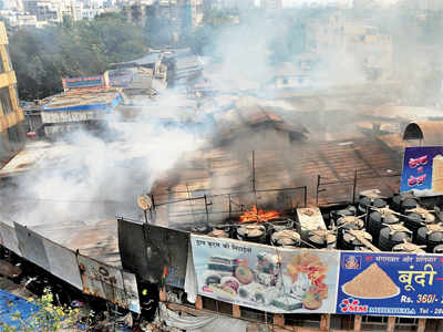 Fire guts 18 shops in Malad
