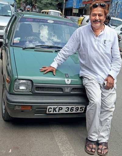 The first Sandalwood celebrity, Ramakrishna, to buy a Maruti 800 when it was launched in 1983 is still driving just that car