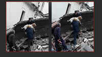 Surat: Pet labrador emerges unhurt from debris miraculously 