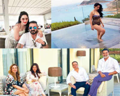 Akshay Kumar, Sanjay Dutt, Shraddha Kapoor, Aishwarya Bachchan and Karishma Kapoor go on a summer break