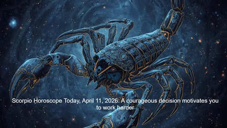 Scorpio Horoscope Today, April 11, 2026: A courageous decision motivates you to work harder