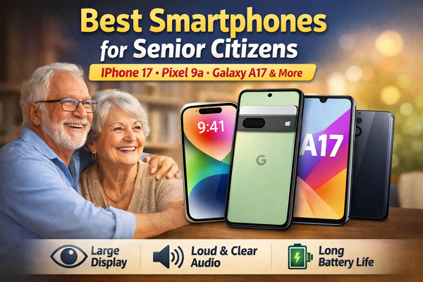 Best smartphones for senior citizens: Apple iPhone 17, Pixel 9a, Samsung Galaxy A17 and more