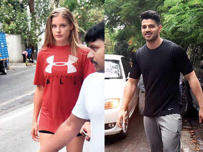 Sooraj Pancholi spotted with a mystery girl outside a salon