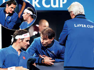 Roger Federer and Rafael Nadal take tips from each other in Laver Cup