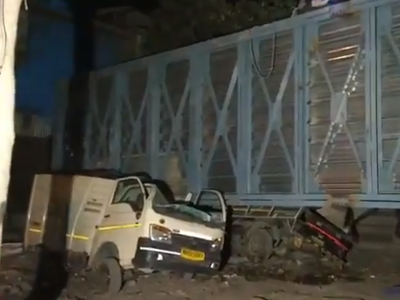 Photos: Under-construction foot overbridge collapses on Ghatkopar - Mankhurd link road; two injured