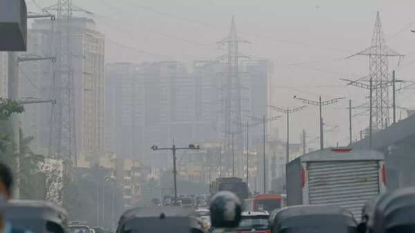 Thick fog envelopes city