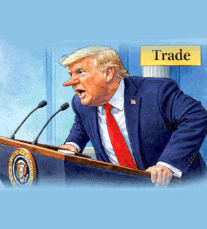 The many falsehoods Donald Trump spread in his first year back in office