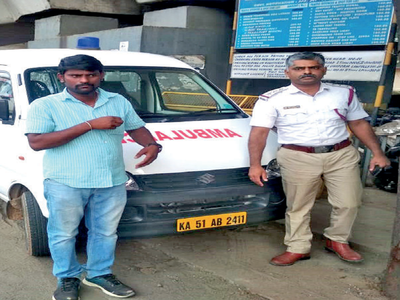 Bengaluru ambulance driver held for using vehicle as cab