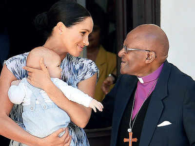 Royal baby Archie meets Archbishop Tutu