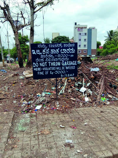 BBMP's threat of a fine is not a deterrent to littering in HSR Layout