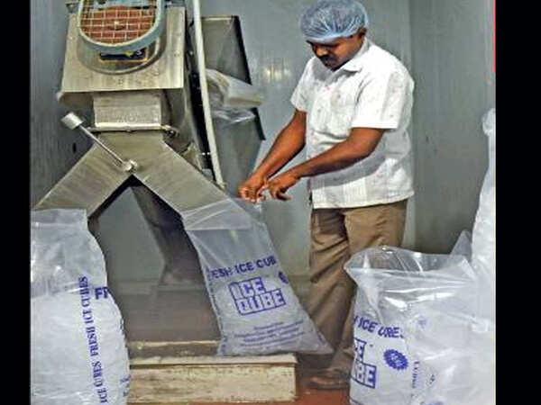 Ice from untreated water, meant to preserve fish may be in your glass