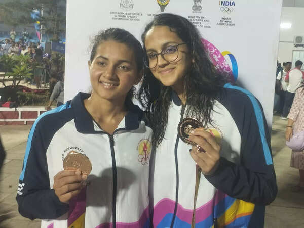 National Games: Shrungi wins silver, Sanjana bronze in swimming