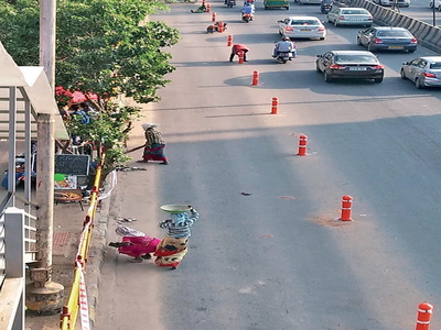 Bengaluru: Dangerous black bollards are now red