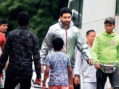 Abhishek Bachchan spotted at Film City in Goregaon