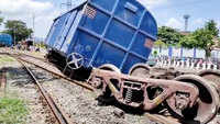Goods train derails in Visakhapatnam, no one injured 