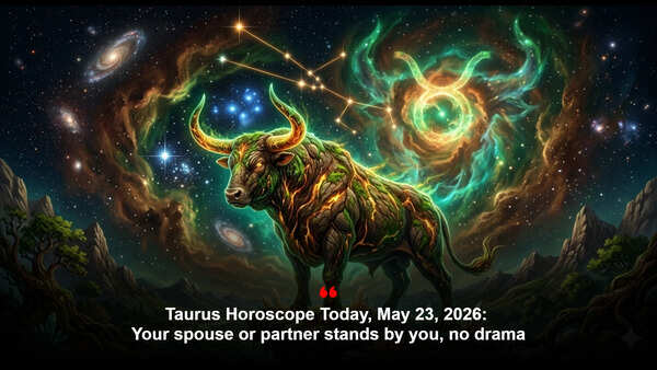 Taurus Horoscope Today, May 23, 2026: Your spouse or partner stands by you, no drama