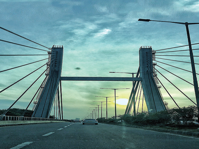 KR Puram bridge: Story behind the photo: A new day breaks through