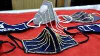 Surat-based jeweller created diamond studded face masks 