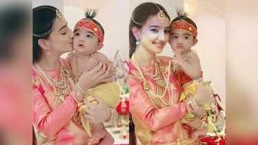 TV celebs dress up their adorable babies as Krishna and Radha on Janmashtami these photos will melt your heart