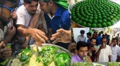 Kerala: Green coloured food delicacies rolled out for Kunhalikkutty's victory in Malappuram by-polls
