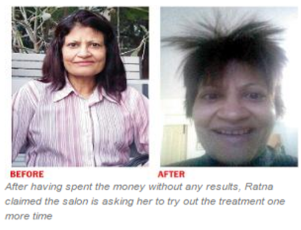 Rs 1 Lakh for temporary hair straightening?