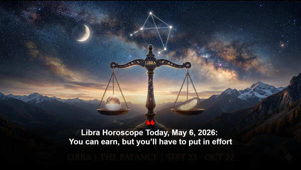 Libra Horoscope Today, May 6, 2026: You can earn, but you’ll have to put in effort