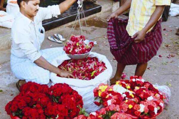 Madurai flower market exploding with colours