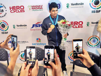 Saurabh Chaudhary smashes world record to win gold, books Tokyo Olympic quota in 10m Air Pistol category