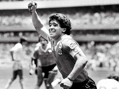 Hand of God strikes again: Maradona now