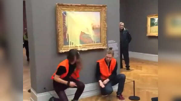 5 times climate activists vandalised paintings worth millions of dollars
