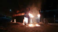 Gujarat: Luxury bus catches fire due to overheating in Kheda 