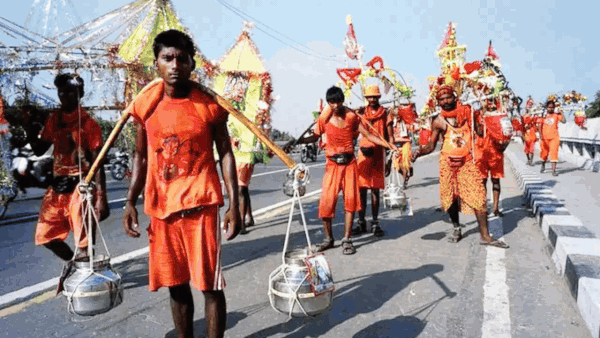 Mosques and mazars on kanwar route in Haridwar 'covered up'