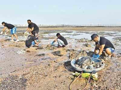 Dadar beach cleanup: Beach Warriors start from scratch as 16-feet tide after storm washes filth ashore