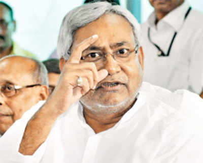 Nitish spins conspiracy theory, blames BJP, RJD