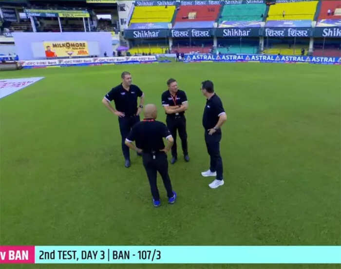 India vs Bangladesh Live Score 2nd Test Day 3, Weather Updates No rain, but start of play